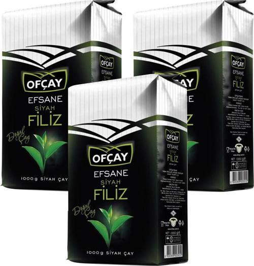 Efsane Filiz Siyah Çay 1 Kg X 3 Paket