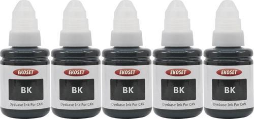 Canon G3400 G3410 G3411 G3415 uyumlu Siyah Mürekkep 135ml 5'li set