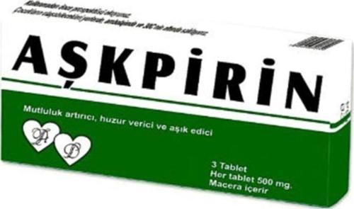 Dekoratif Sevgiliye Özel Aşkpirin İlaç Kutusu