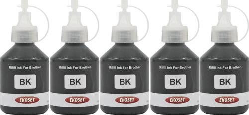 Brother DCP T300 T310 T500w T510w uyumlu Siyah Mürekkep 100ml 5 adet