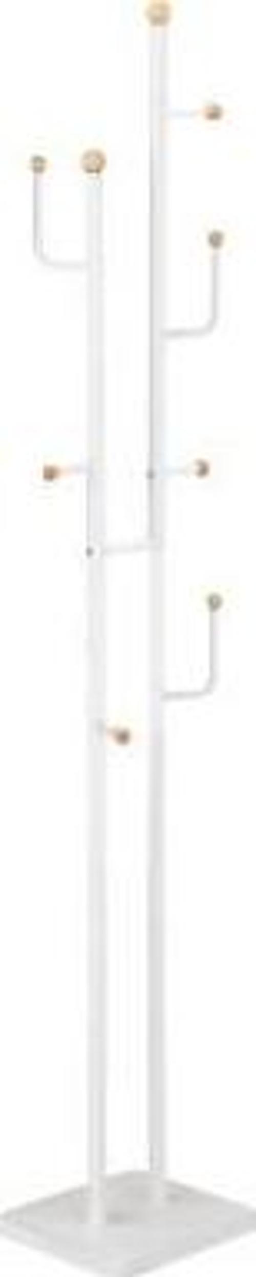 Handy Mate Vitale Metal Ahşap Askılık-Beyaz 35x172x25 cm