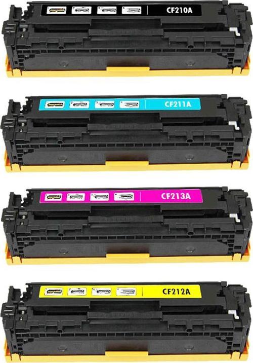 hp Pro M276 M251 uyumlu 4 renk Muadil Toner CF210A/HP131A uyumlu