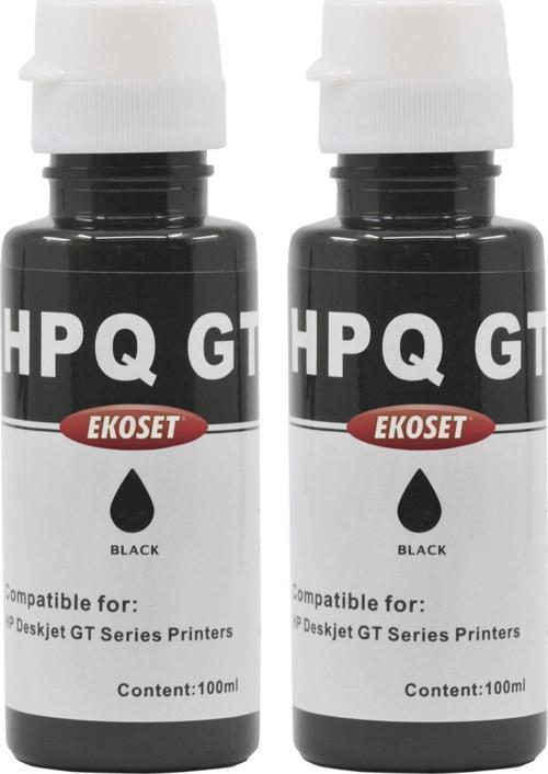 hp GT 5820 uyumlu Siyah mürekkep 100ml 2'li set