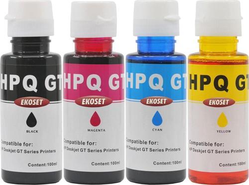 hp GT51, GT52, GT53, 30, 31, 32 uyumlu mürekkep 4 renk