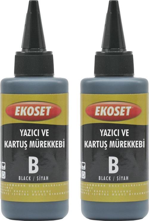 Siyah Yazıcı ve Kartuş Mürekkebi 2x100ML
