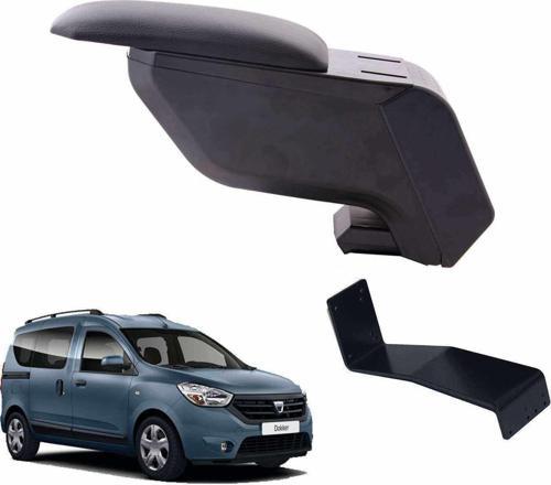 Dacia Dokker 2014 Delmesiz Çelik Ayaklı Siyah Kolçak Kol Dayama