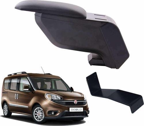 Fiat Doblo 2020 Delmesiz Çelik Ayaklı Siyah Kolçak Kol Dayama