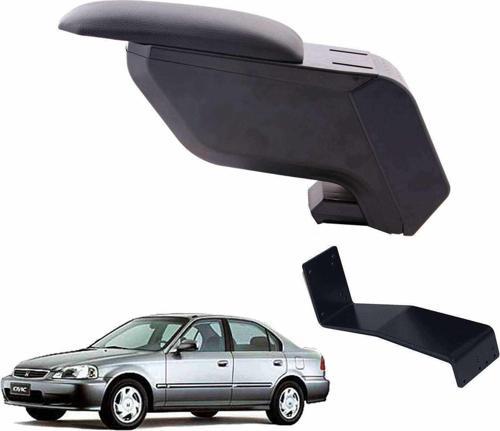 Honda Civic 1997 Delmesiz Çelik Ayaklı Siyah Kolçak Kol Dayama