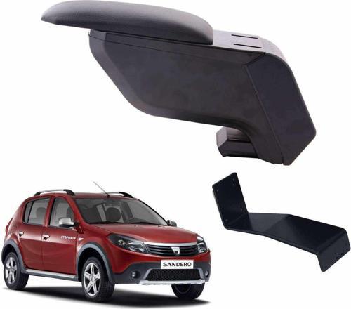Dacia Sandero Stepway 2010 Delmesiz Çelik Ayaklı Siyah Kolçak Kol Dayama