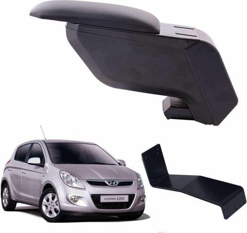 Hyundai i20 2008 Delmesiz Çelik Ayaklı Siyah Kolçak Kol Dayama