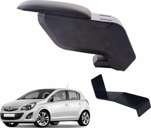 Opel Corsa D 2014 Delmesiz Çelik Ayaklı Siyah Kolçak Kol Dayama
