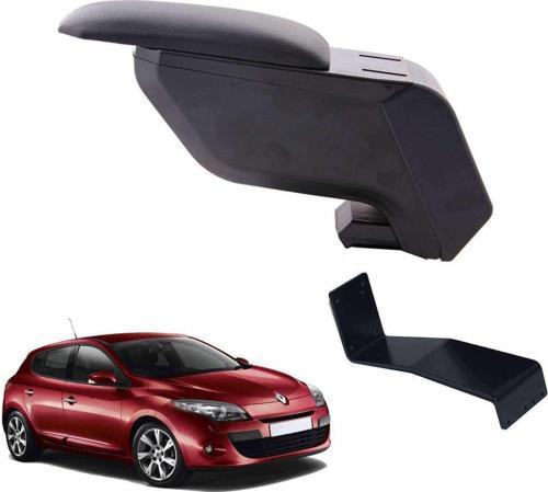Renault Megane 3 HB 2010 Delmesiz Çelik Ayaklı Siyah Kolçak Kol Dayama