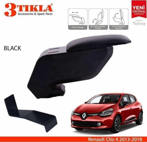 Renault Clio 4 Delmesiz Çelik Ayaklı Siyah Kolçak Kol Dayama