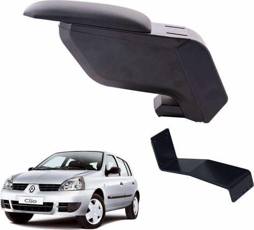 Renault Clio HB 1998 Delmesiz Çelik Ayaklı Siyah Kolçak Kol Dayama