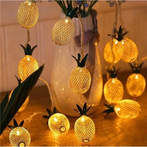 Dekoratif Süsleme 10'lu Ananas Şerit Led Işık Dekoratif Süsleme