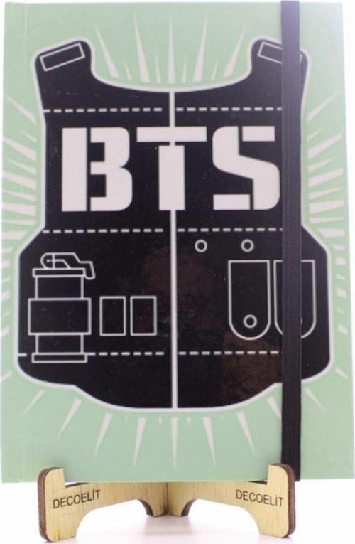 Lastikli Noktalı Sert Kapak Bts Defter