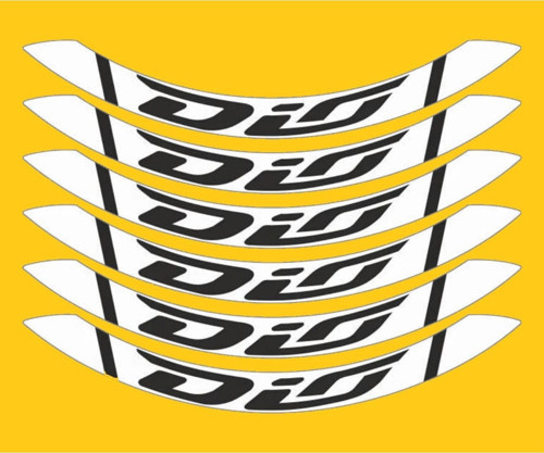 Honda Dio Uyumlu Jant Şeridi Siyah / Beyaz