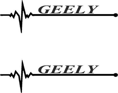Nabız Ritm Oto Cam Sticker Geely 15 x 4 cm