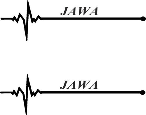 Nabız Ritm Oto Cam Sticker Jawa 15 x 4 cm