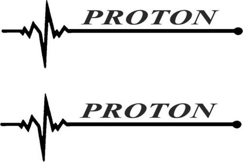 Nabız Ritm Oto Cam Sticker Proton 15 x 4 cm