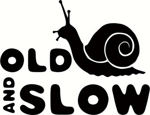 Old And Slow Arka Cam Sticker 16 x 12 cm
