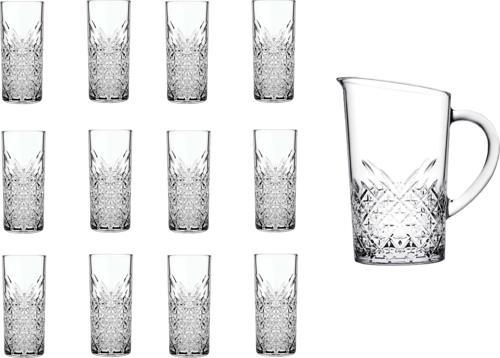 timeless rakı bardak - 13prç. özel seri sürahili rakı bardağı