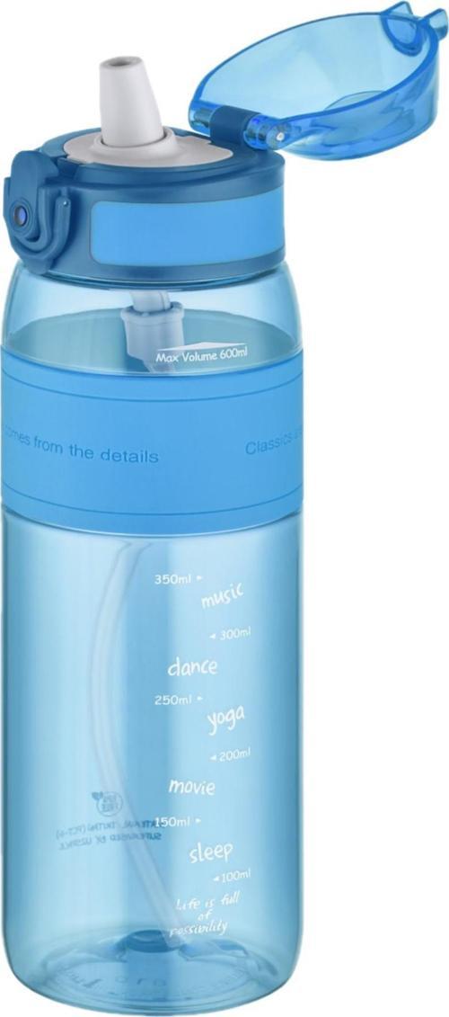 FiftyFifty Pipetli(ısırılamaz) 600 ml Silikon Gövde Tritan Su Matarası