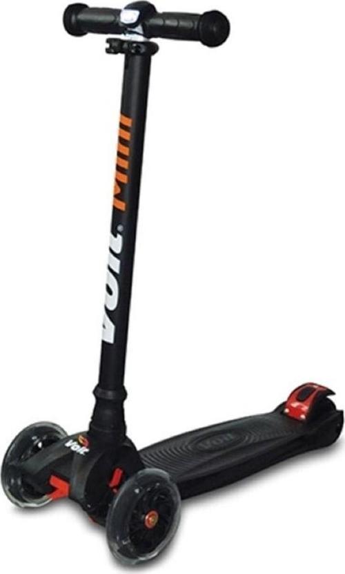 218 Katlanabilir Işıklı 3 Teker Çocuk Scooter Siyah 8Vtoy218/090