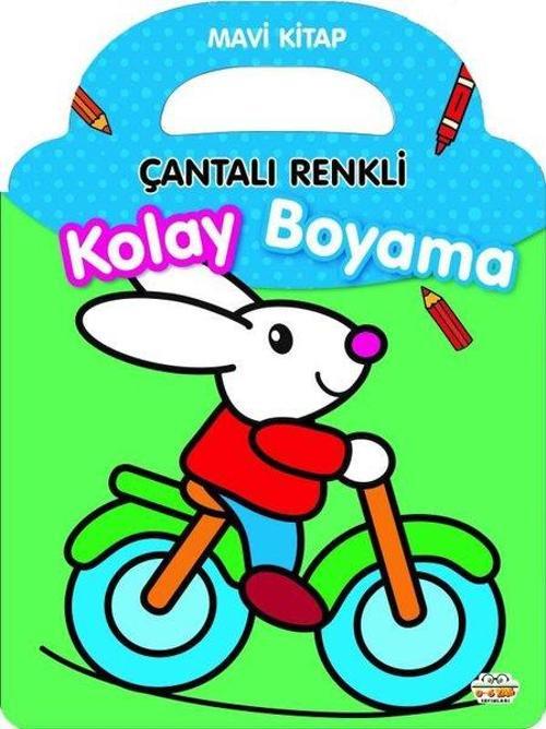 Mavi Kitap - Çantalı Renkli Kolay Boyama
