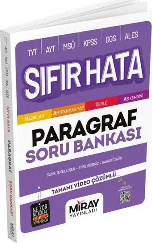 Sıfır Hata Paragraf Soru Bankası