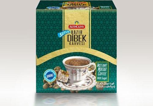 Altın Cezve Hazır Dibek Kahvesi Sütlü Şekerli 20 x 10 G