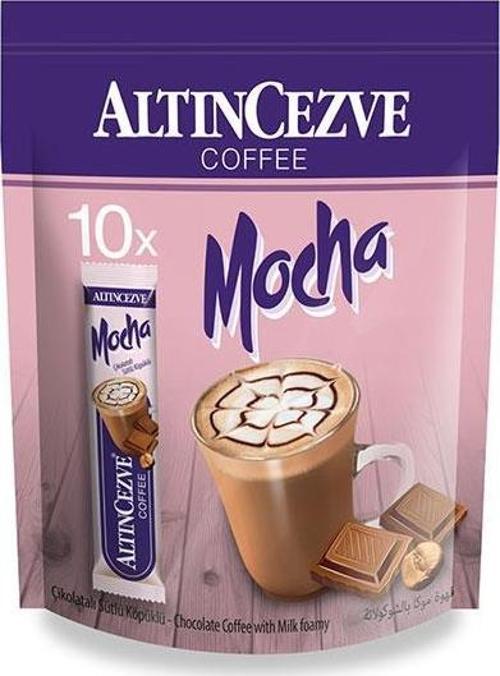 3ü1 Arada | Üçü bir arada Mocha Çikolatalı 10′ lu Paket (Tek İçimlik) -17 Gr x 10 Adet