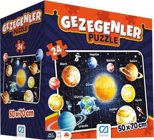 Puzzle 24 Parça Okul Öncesi Gezegenleri Öğreniyorum Seti 50x70 Cm