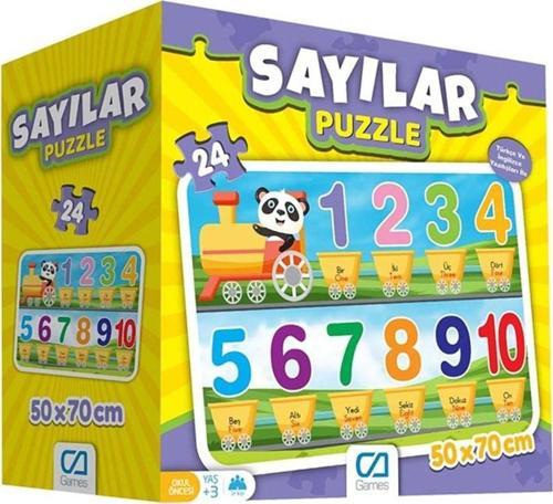 Puzzle 24 Parça Okul Öncesi Sayıları Öğreniyorum Seti 50x70 Cm