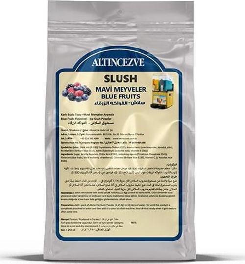 Ice Slush Karlı Buzlu Karlama Tozu | Mavi Meyveler 1.250 Gr - 10 L
