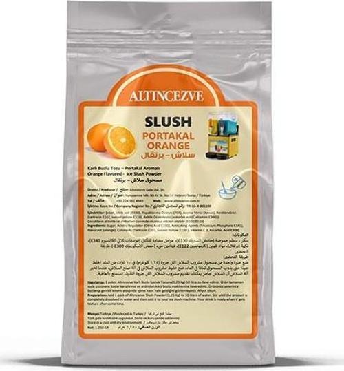 Ice Slush Karlı Buzlu Karlama Tozu | Portakal 1.250 Gr - 10 L
