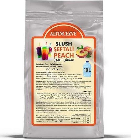 Ice Slush Karlı Buzlu Karlama Tozu | Şeftali 1.250 Gr - 10 L