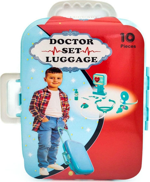 Çocuk Valizli 10 Parça Doktor Seti