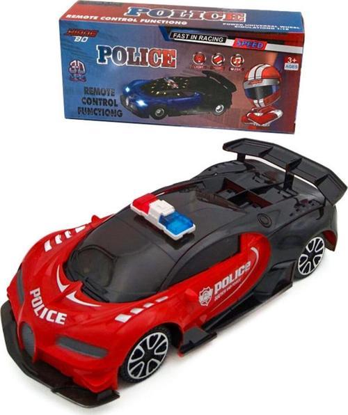 Pilli Kırmızı Polis Arabası