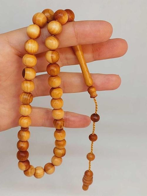 Kıbrıs Ağacı 33lük Tesbih 9.5mm Usta İşçilikli (49502)