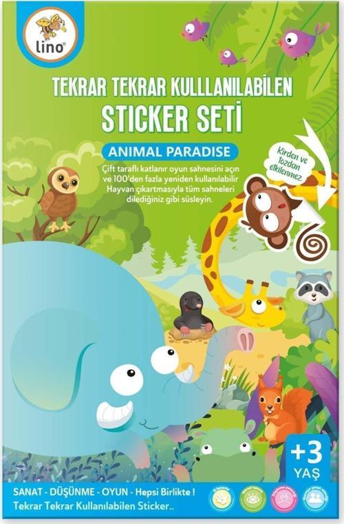 LİNO TEKRAR TEKRAR KULLANILABİLEN STICKER SETİ ANIMAL