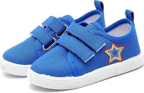 Yıldız Nakışlı Keten Spor Çocuk Ayakkabısı-SAKS-F-494