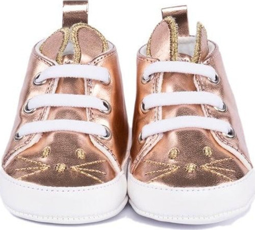 Tavşan Nakışlı Rose Rugan Patik