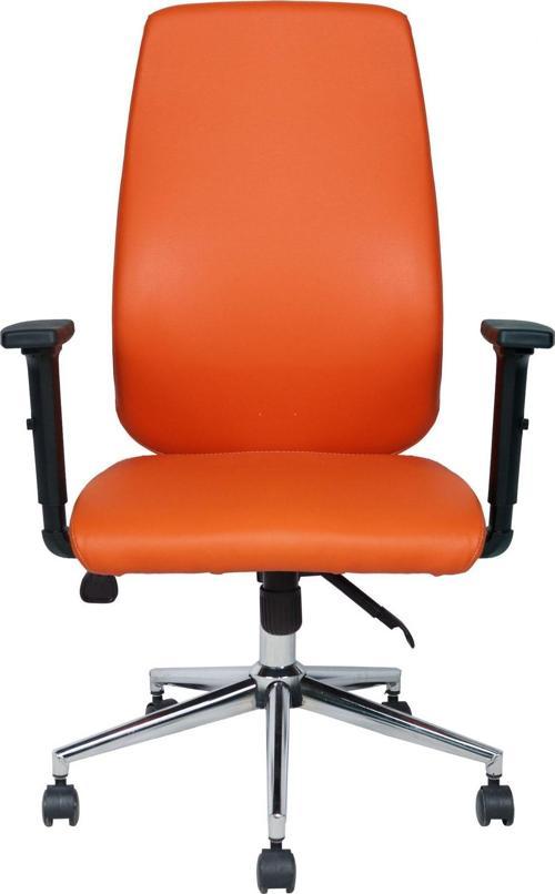 Kahel Deri Çalışma Koltuğu Ofis Koltuğu