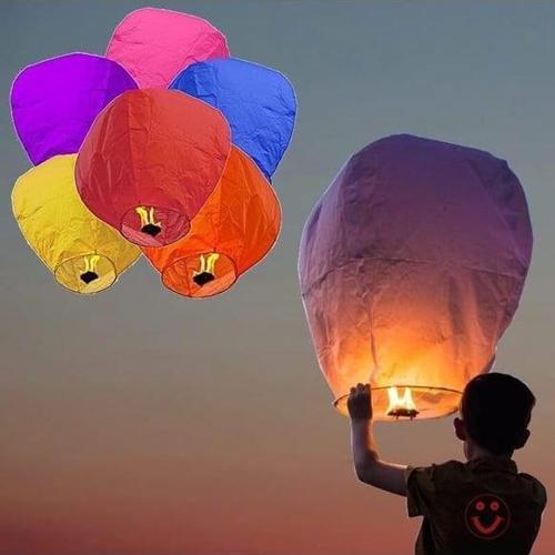 Dilek Feneri Gece Gökyüzü Dilek Balonu