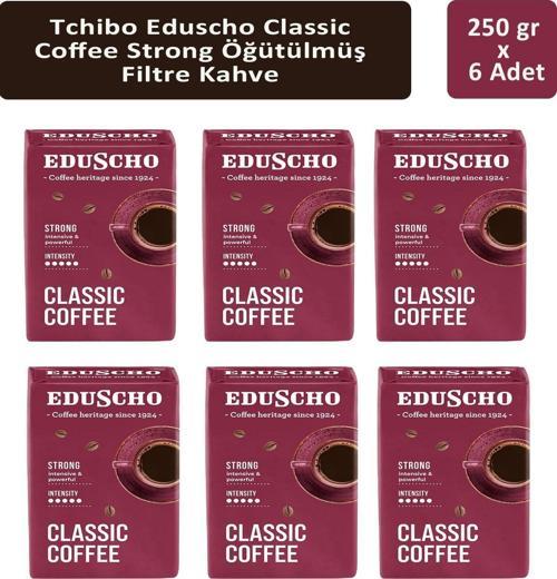 Eduscho Classic Coffee Strong Öğütülmüş Filtre Kahve 250 gr x 6 Adet
