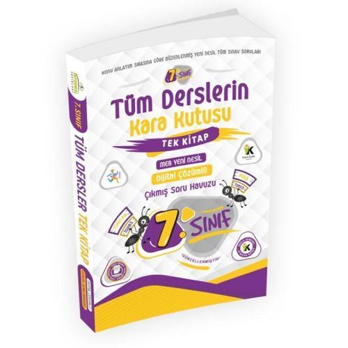7.Sınıfın Kara Kutusu Tüm Dersler Tek Kitap Dijital Çözümlü Soru Bankası