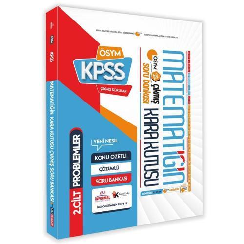 KPSS Ortaöğretim Matematik Kara Kutusu 2.cilt PROBLEM Çıkmış Soru Bankası Konu Özetli D.Çözümlü