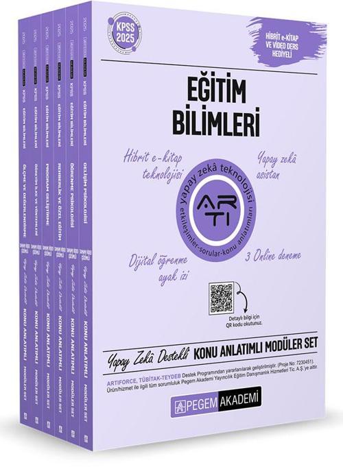Pegem Akademi 2025 KPSS Eğitim Bilimleri Konu Anlatımlı Modüler Set