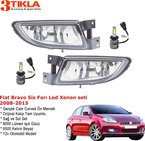 Fiat Bravo 2008 Sis Farı Takımı Led Xenon Set